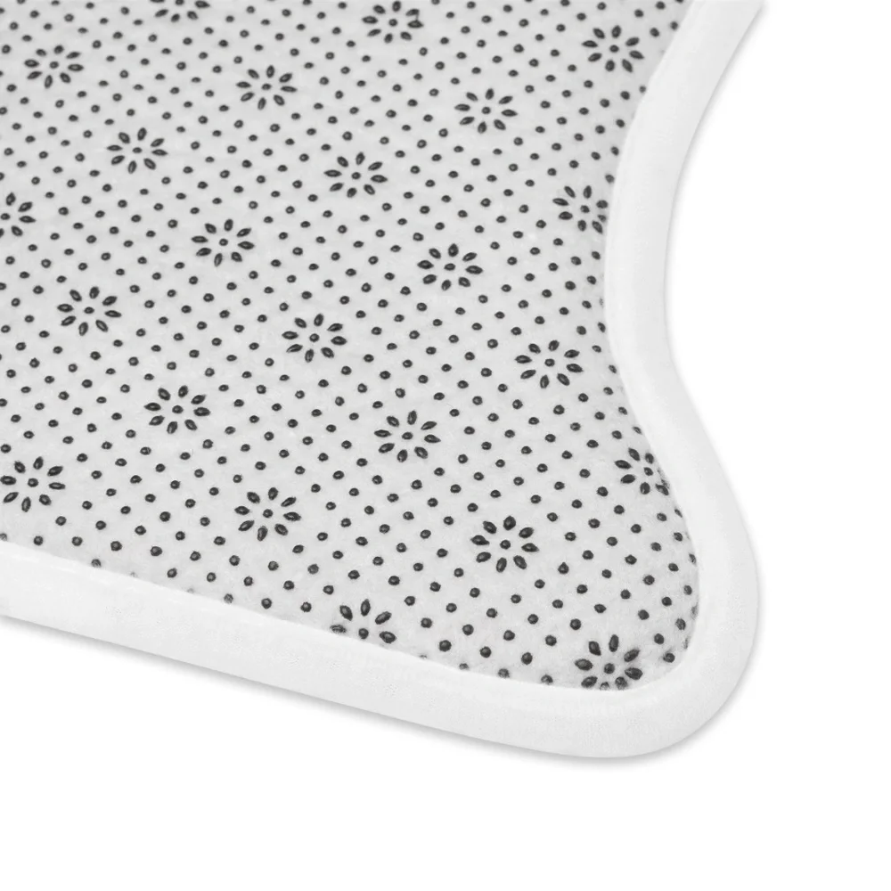 Bone Shape Gingham Pet Feeding Mats for Stylish Pets, Dog Bowl Mat, Feeding Mat